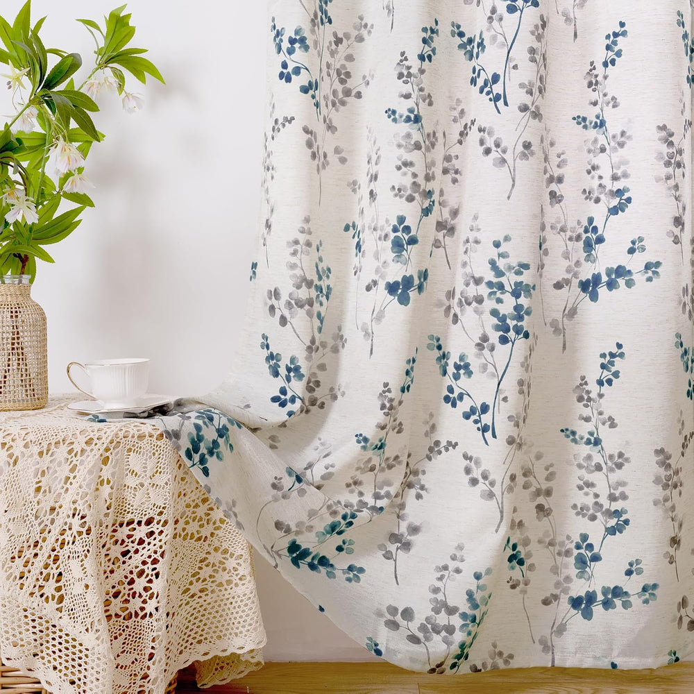 BGment Linen Curtains for Living Room 84 Inch Length 2 Panels Set