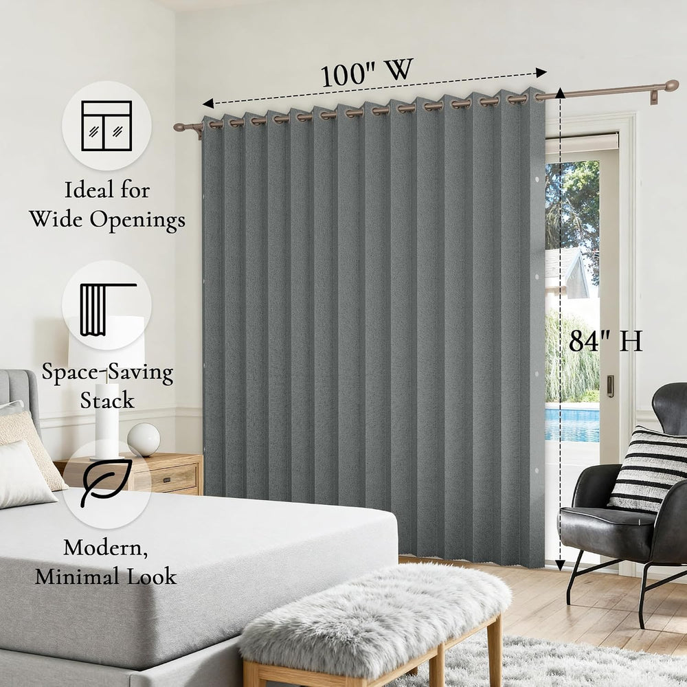 Interiors Vertical Shades, Fabric Shades for Sliding Glass Doors, Patio Doors...