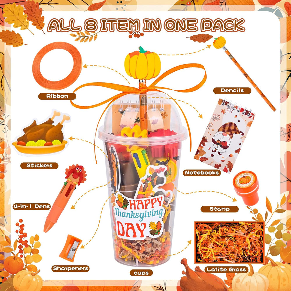 LiYiQ 24 Set 247 Pcs Thanksgiving Party Favors Return Gifts for Party, Studen...