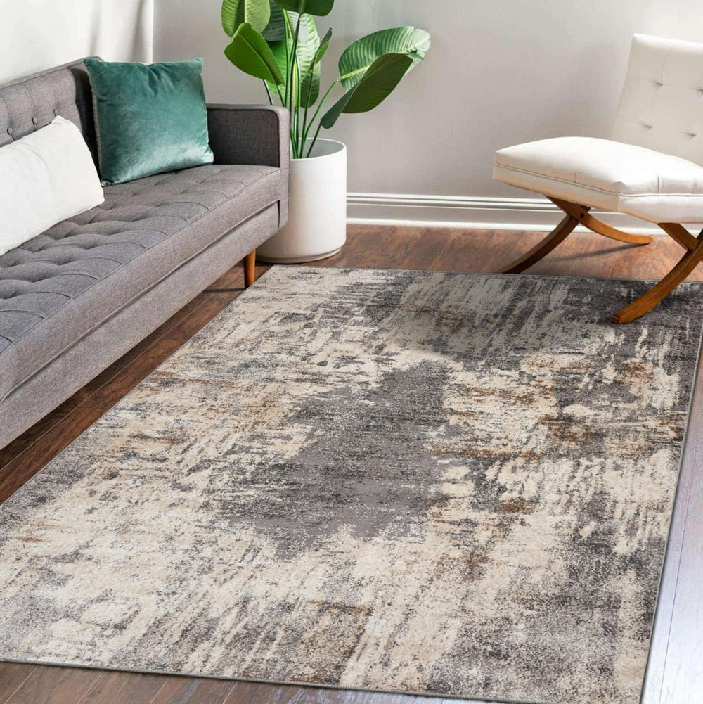 LUXE WEAVERS Modern Abstract Area Rug Gray 8x10