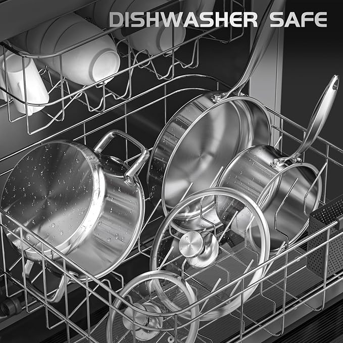 Meythway Pots and Pans Set Non Toxic, Kitchen Induction Cookware