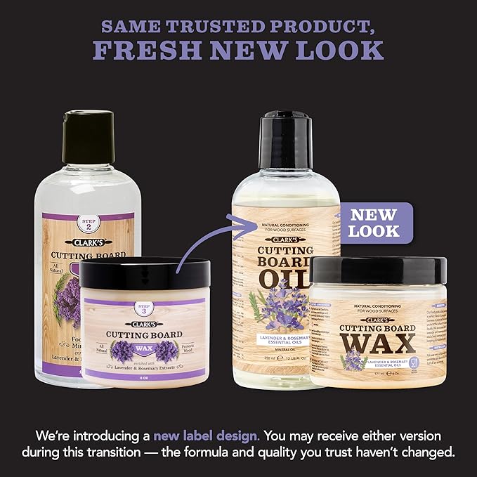 CLARK’S Cutting Board Oil and Wax Kit