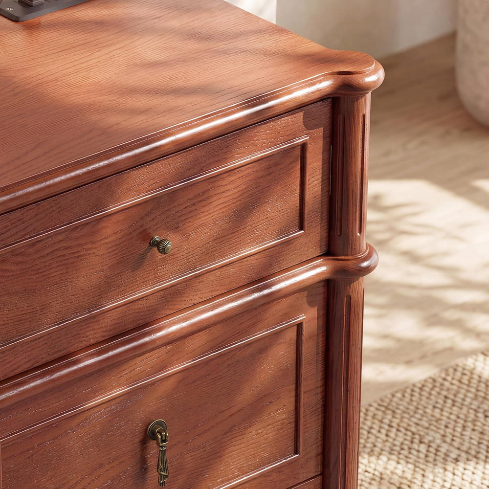 STO'SENSE 63" 9-Drawer Dresser with Power Outlet, Architectural Wood...