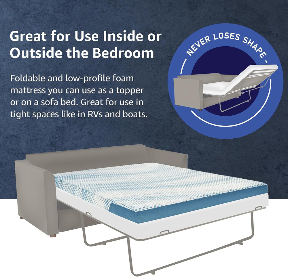 Memory Foam Sofa Bed Mattress, 4.5-Inch – Cool Cloud Queen Size Replacement f...