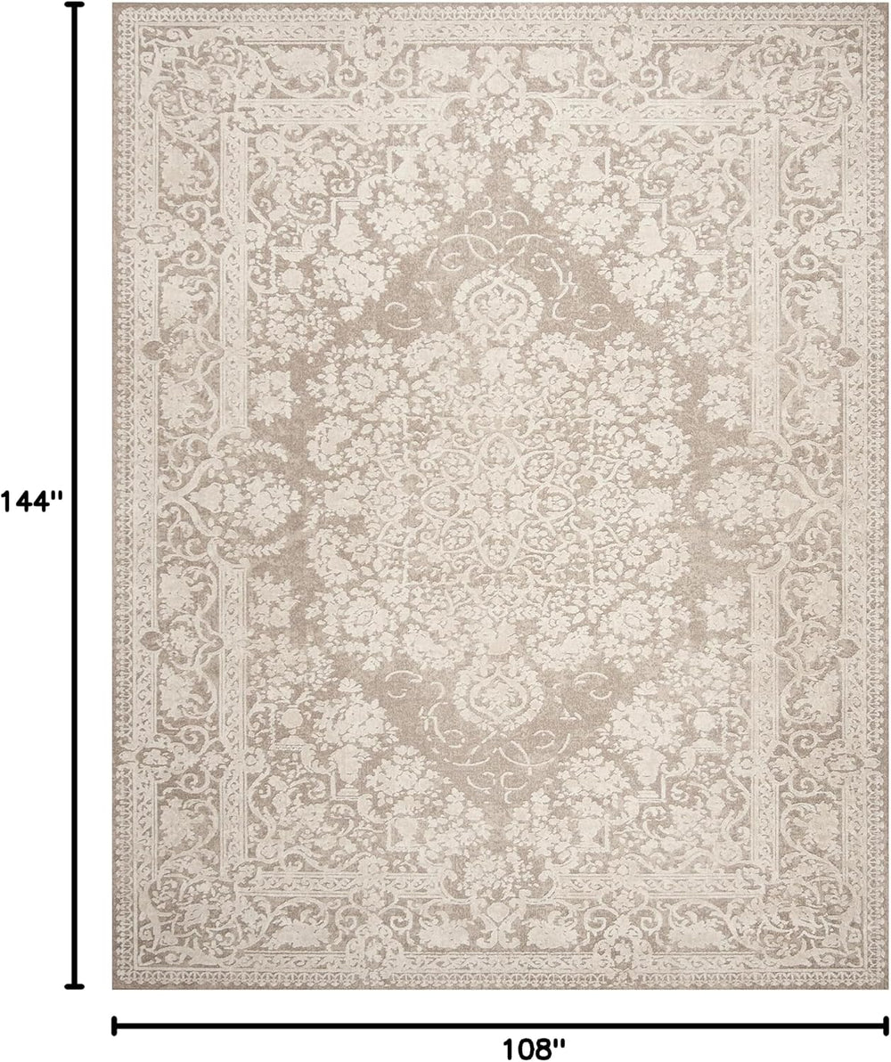 SAFAVIEH Reflection Area Rug 9'x12', Traditional Beige & Cream RF...
