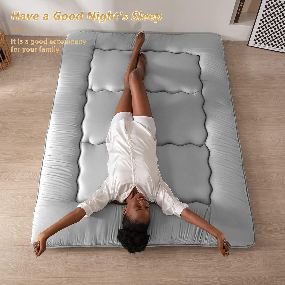 MAXYOYO Japanese Floor Mattress 4" Thick Queen Size Foldable Futon Mattress