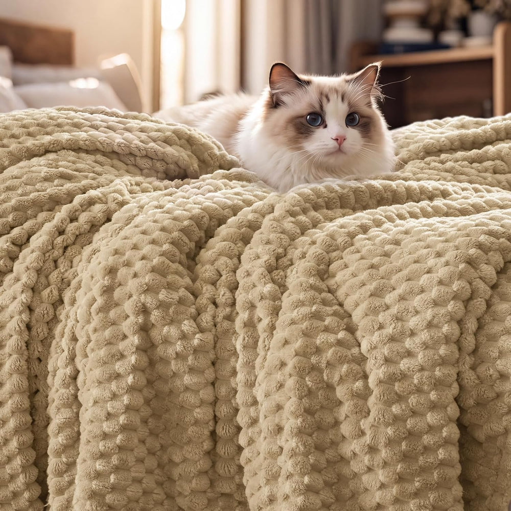 PHF Soft Fleece Blanket King Size, 340GSM Warm & Plush, 108"x90"...