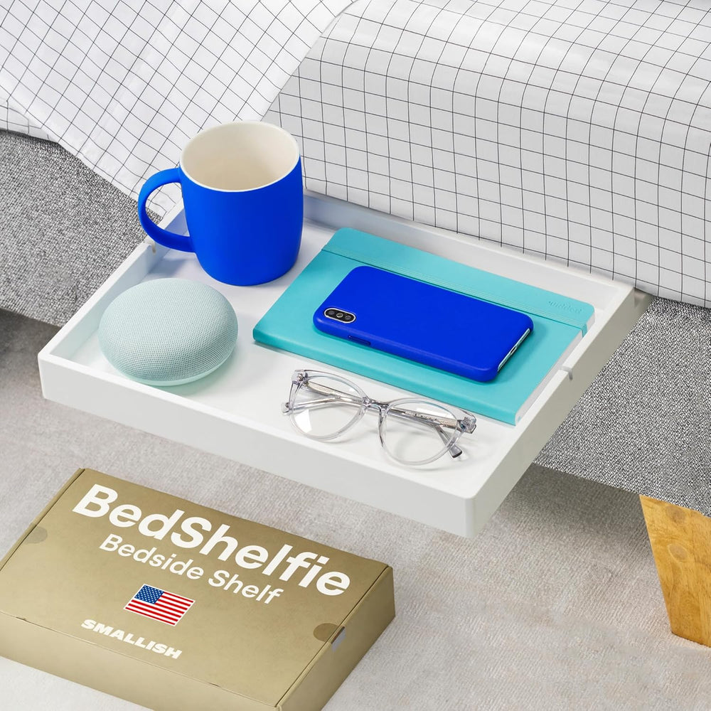 BedShelfie Bedside Shelf for Dorm Room Bunk Bed & Top Bunk, College Dorm ...