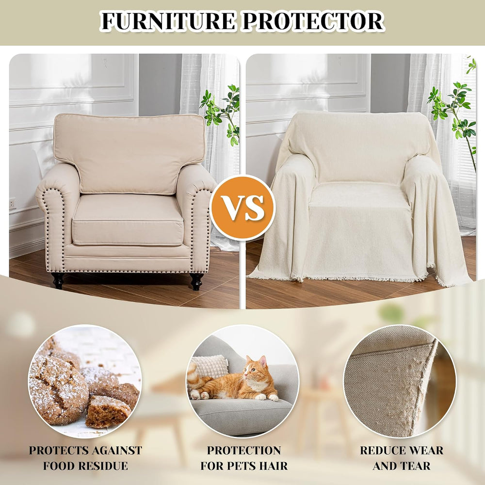 MEETSKY Oversized Chair Cover Washable Armchair Sofa Cover for Dog, Couch Pro...