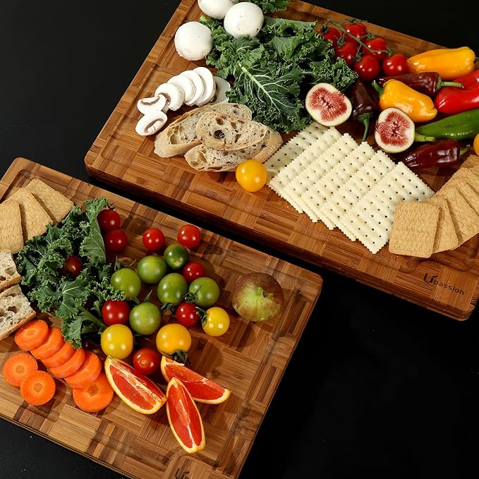 Extra Large Bamboo Cutting Boards, Non-Toxic & Durable
