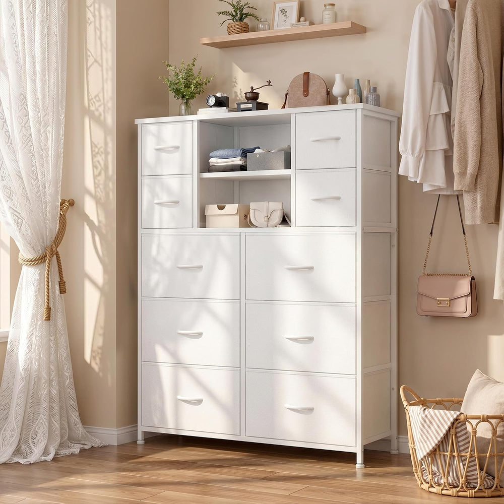 10-Drawer Dresser for Bedroom, 48"H Organizer Storage for clothes