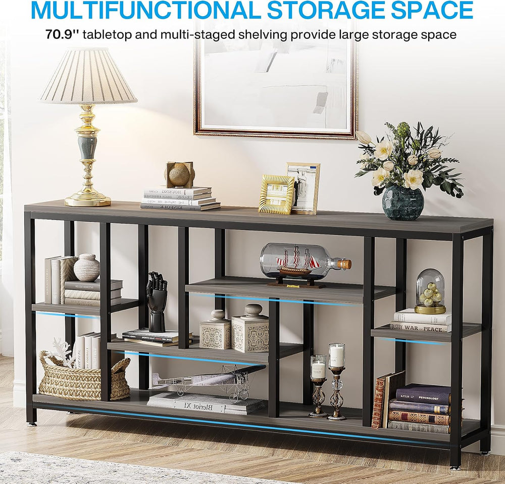 Tribesigns Console Sofa Table, 70.9 inch Extra Long Console Table Behind Couc...