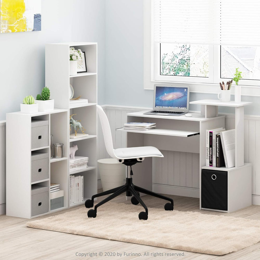 Furinno LUDER Book Shelf, 5-Cube Bookshelf, Reversible Bookcase, 9.4 x 19.5 x...