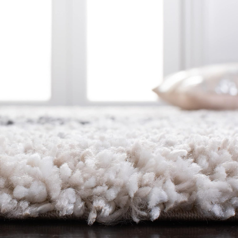 SAFAVIEH Fontana Shag Collection Area Rug - 10' x 14', Ivory & Gr...