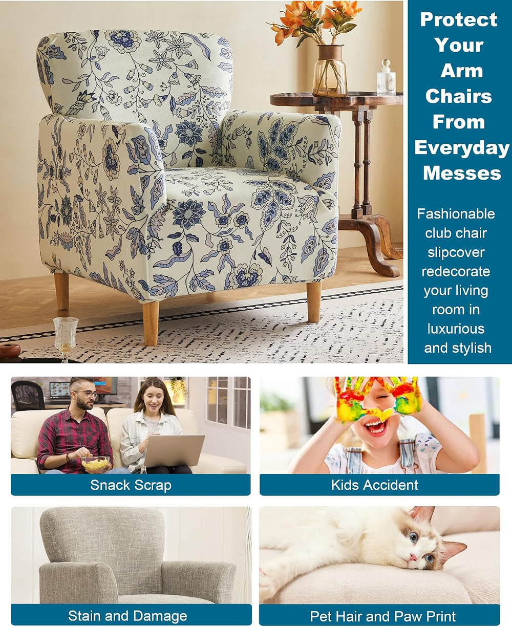 CRFATOP Stretch Accent Chair Covers for Living Room Office, with Arms,B41