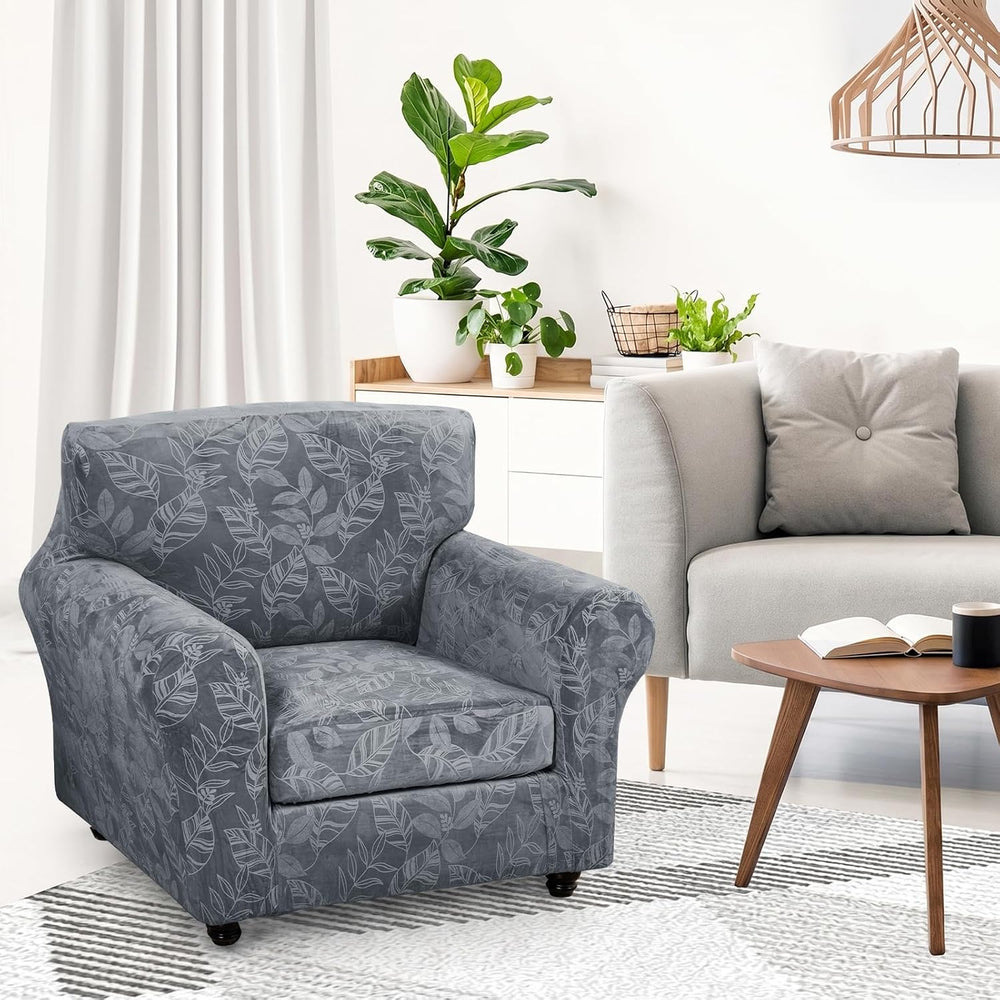 FUANGUI 2 Piece Chair Covers Armchair Arm Covers Chair Couch Covers