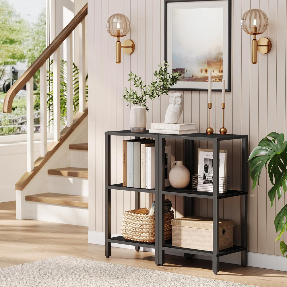 TUTOTAK Bookshelf, 6-Tier Tall Book Shelf, Narrow Bookcase for Small Space, D...