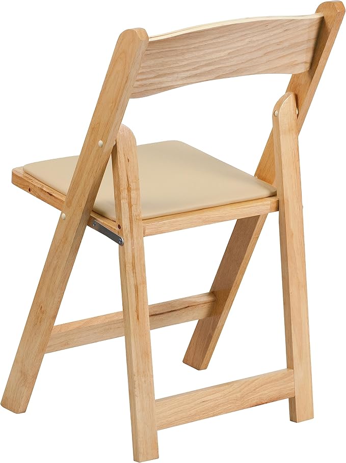 Flash Furniture Hercules Series Beechwood Folding Event Chairs with Padded Se...
