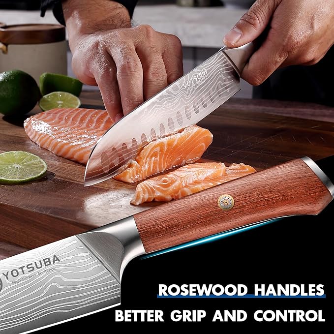 YOTSUBA 5 PCS Kitchen Knife Set, Professional Razor Sharp Japanese Knife Set