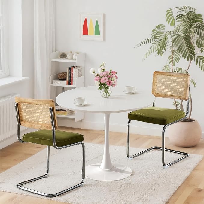 SoarFlash Kitchen Table and Chairs for 2, 24" Dining Table Set for 2 wit...