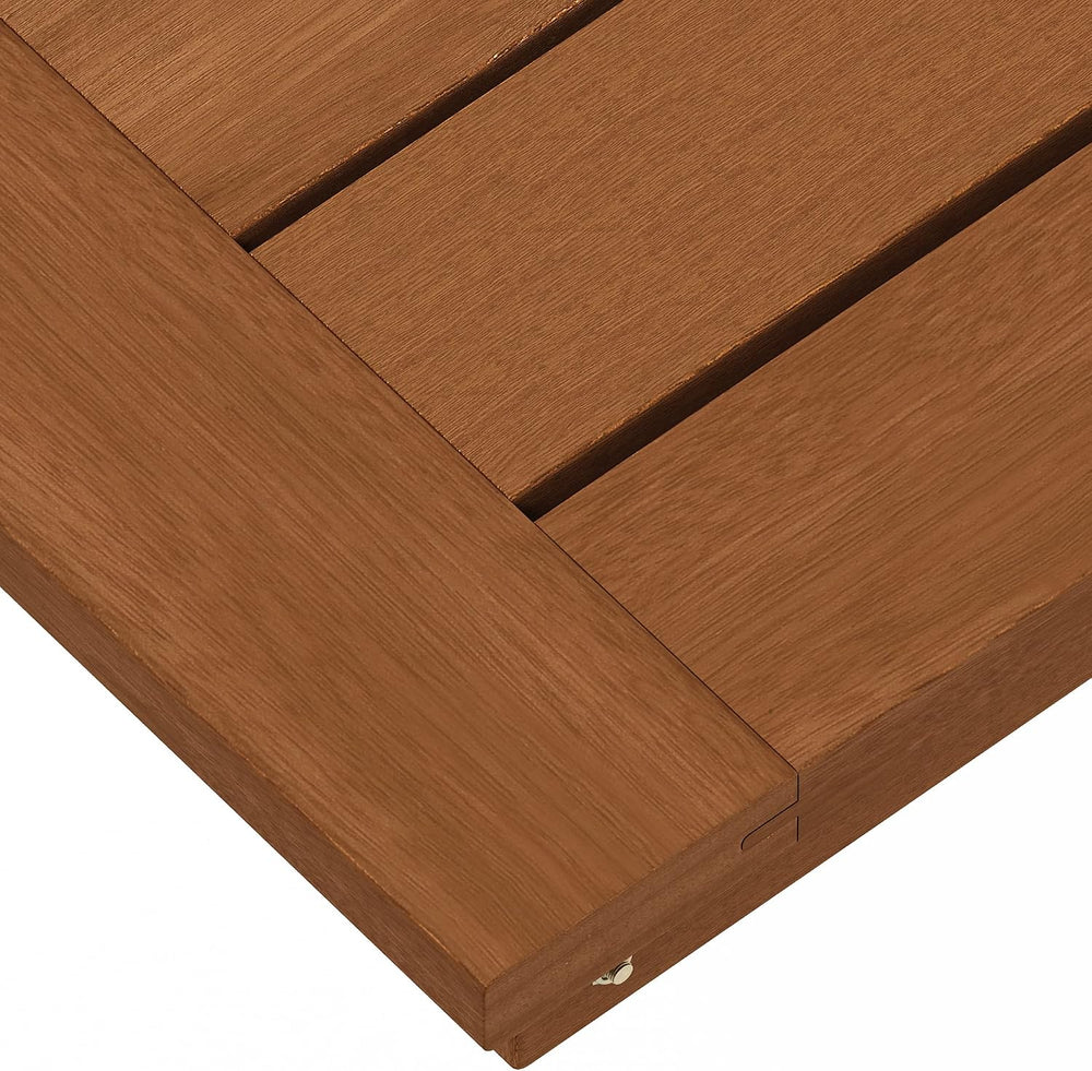 Furinno TIOMAN Outdoor Adirondack Folding Patio Table, Natural