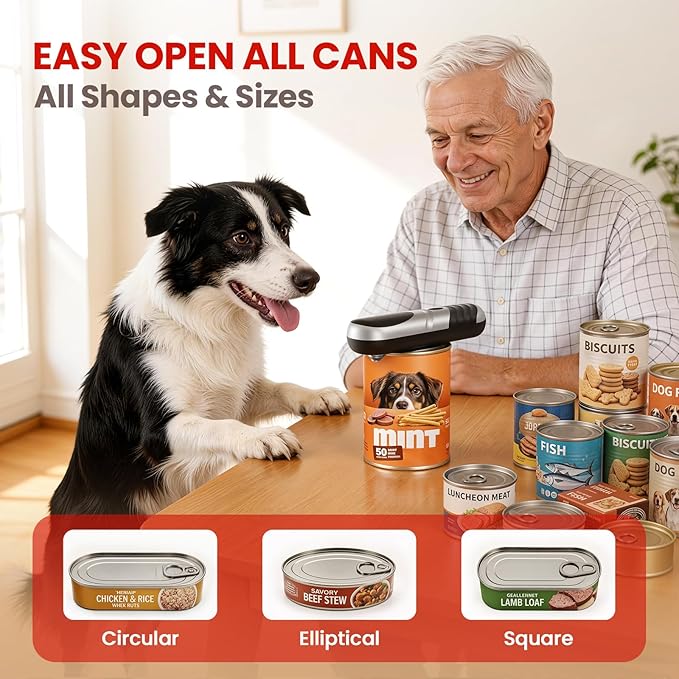 Electric Can Opener One Touch Automatic Can Opener