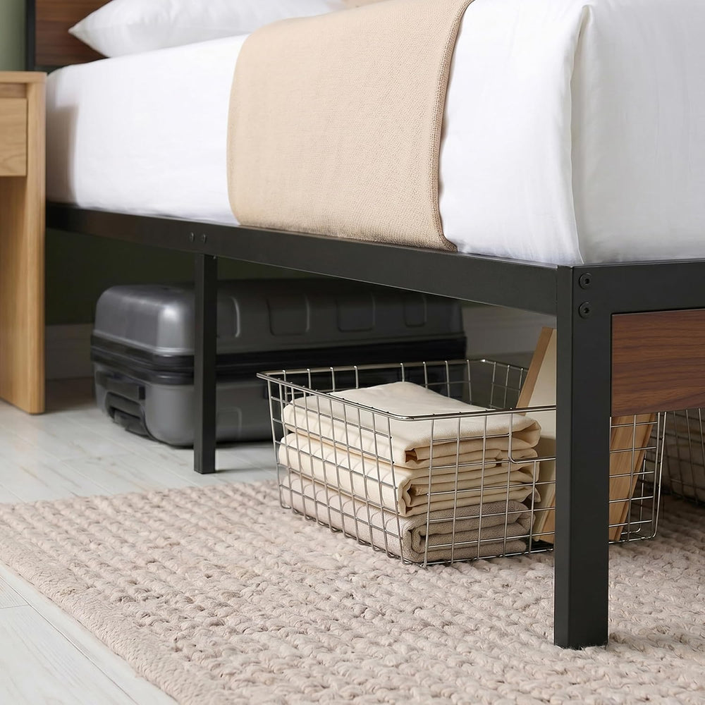 Zinus Kai Platform Bed Frame, RGB LED Lights, USB Charging Station, Full