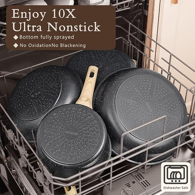 GiPP Ceramic Pots and Pans Set Non Stick