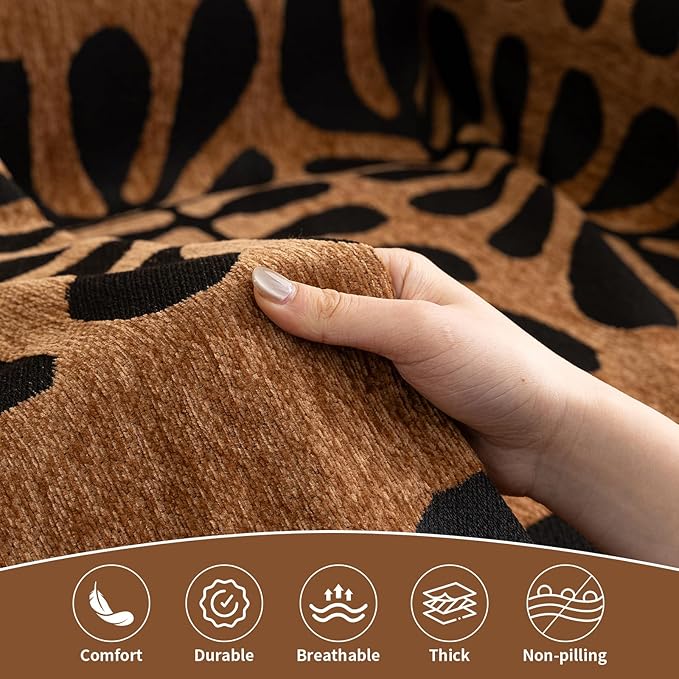 HANDONTIME Boho Couch Cover Geometric Striped Pet Covers