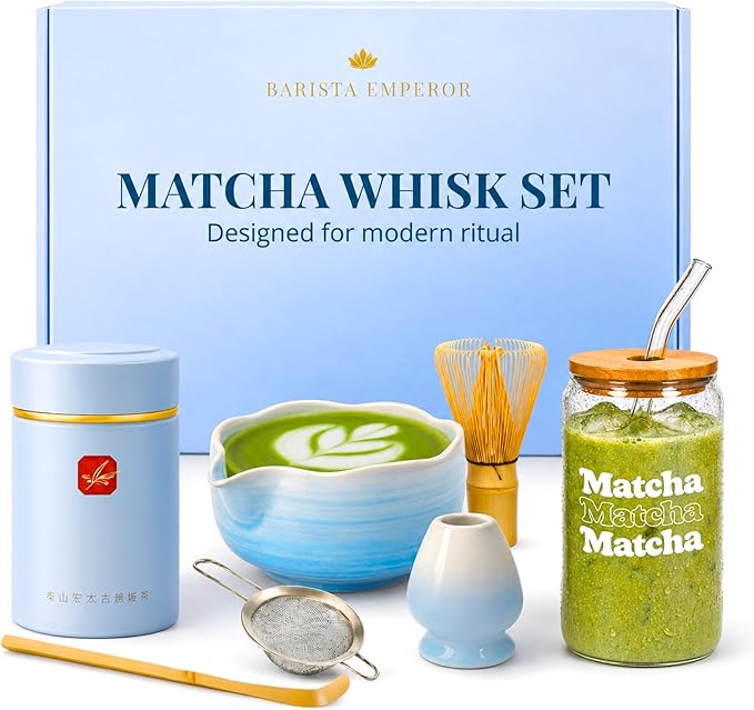 BARISTA EMPEROR® PREMIUM 8pcs MATCHA WHISK SET