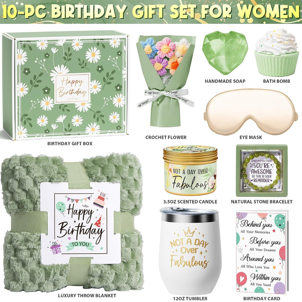 Birthday Gifts Basket for Women Mom Sister Her, Happy Birthday Spa Gift Box |...