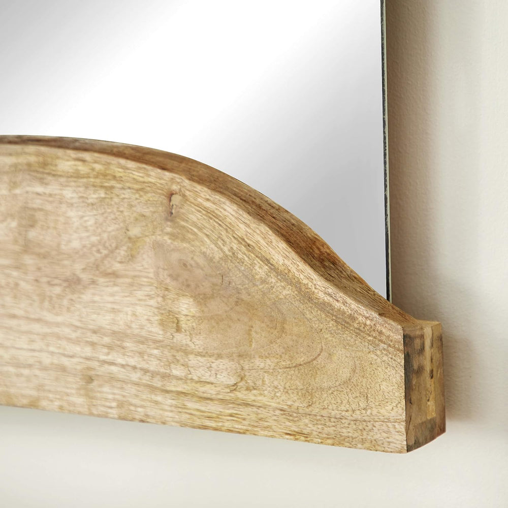 Deco 79 Wood Handmade Room Wall Mirror Live Edge Entryway Mirrors, set of 2 W...