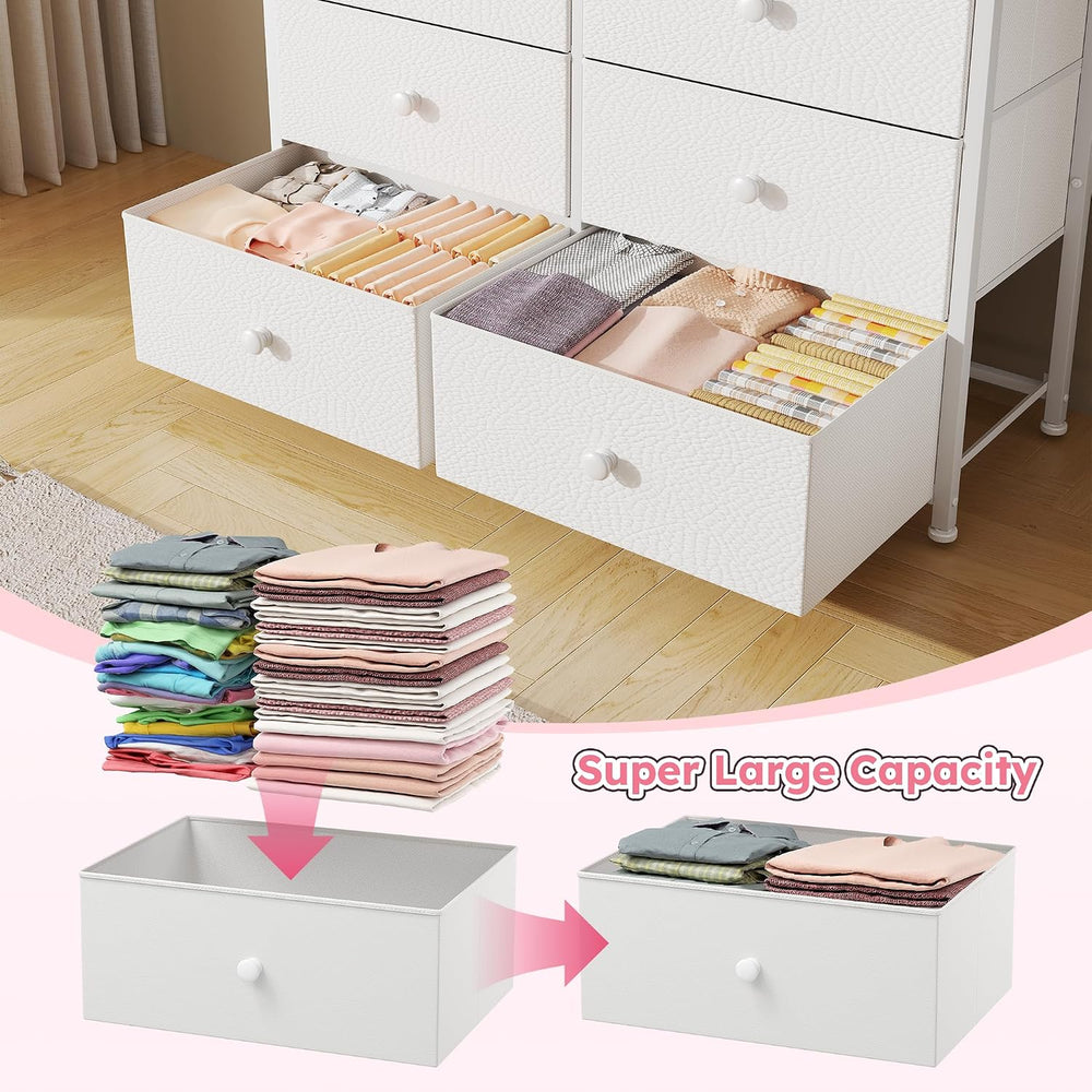 Bepatio Dresser for Bedroom with 12 Drawers, Fabric Dressers & Chest of D...