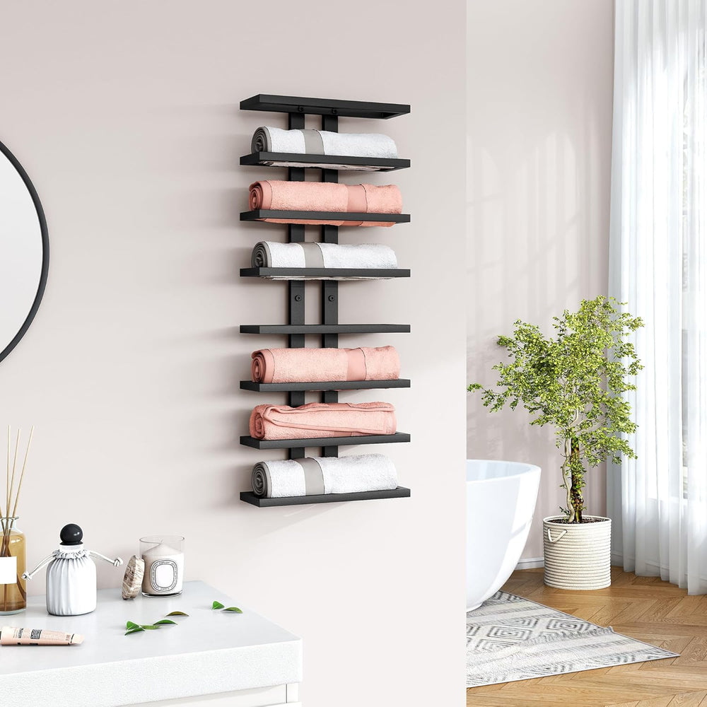 Hoctieon 8 Tier Wall Mount Wine Rack, Wall Racks for Wine Bottles Display and...