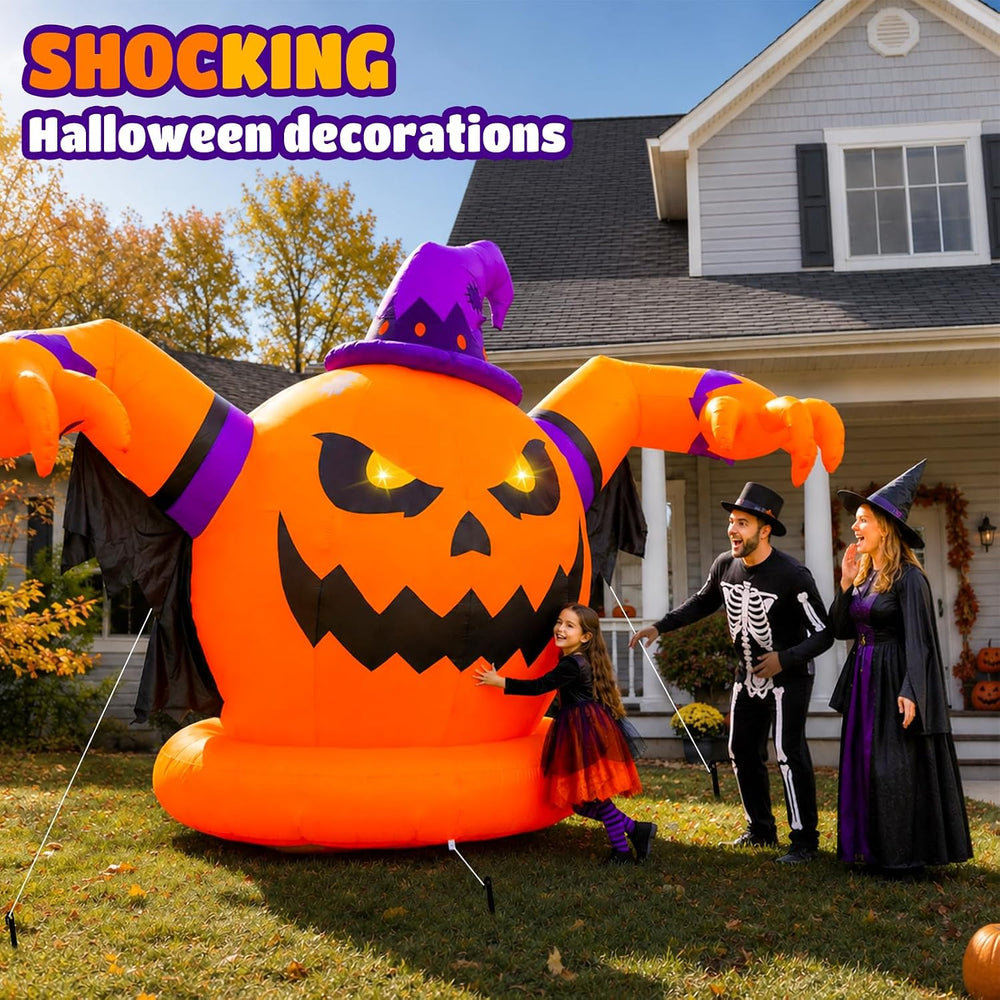 12.2 FT Halloween Inflatables Decorations Outdoor - Giant Pumpkin Blow Ups