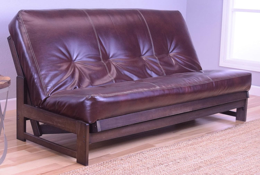 Colorado Reclaim Mocha Frame and Mattress Set w/Choice of Fabrics, 7 Inch Inn...