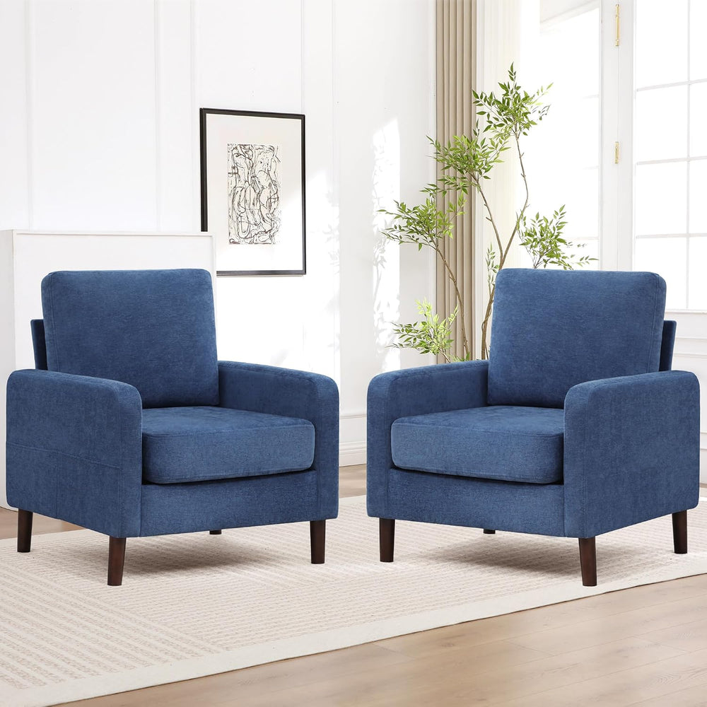 Accent Chair for Living Room, Modern Reading Chair for Bedroom, Upholstered A...