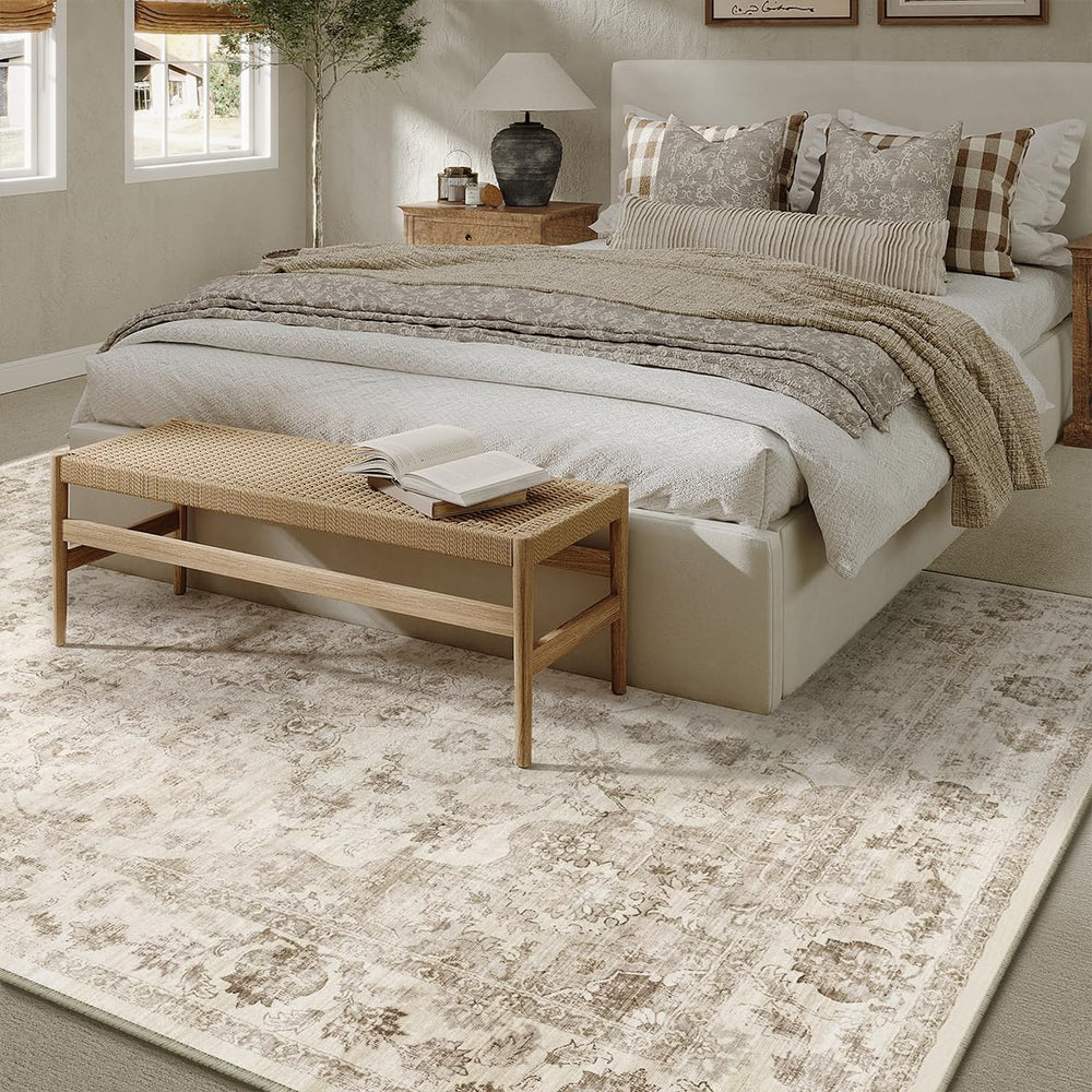 10x14 Beige Neutral Area Rug