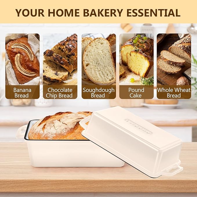 Wildone 2 in 1 Enameled Cast Iron Bread Pan