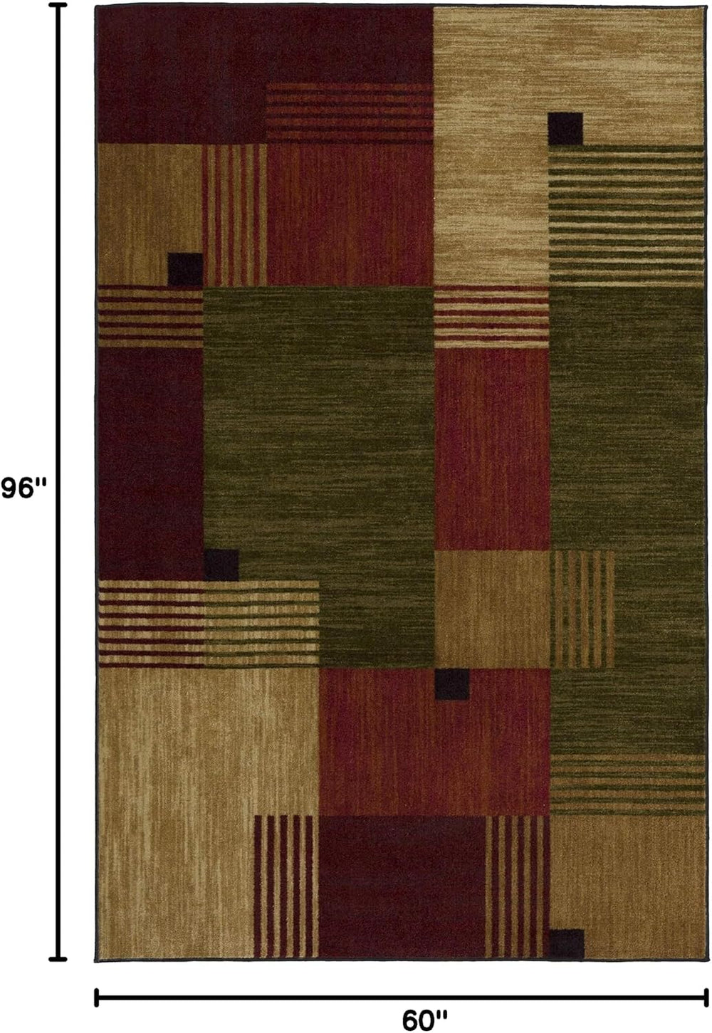 Mohawk Home Alliance Modern Geometric 5' x 8' Area Rug - Red - Perfec...