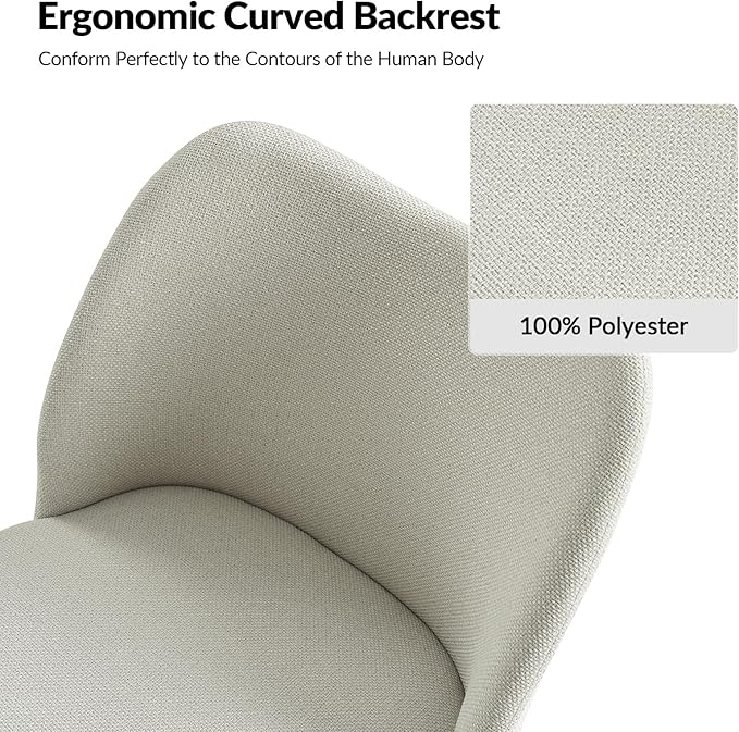 Dining Chairs Set of 6, Upholstered Kitchen Dining Room Chair Set Morden Acce...