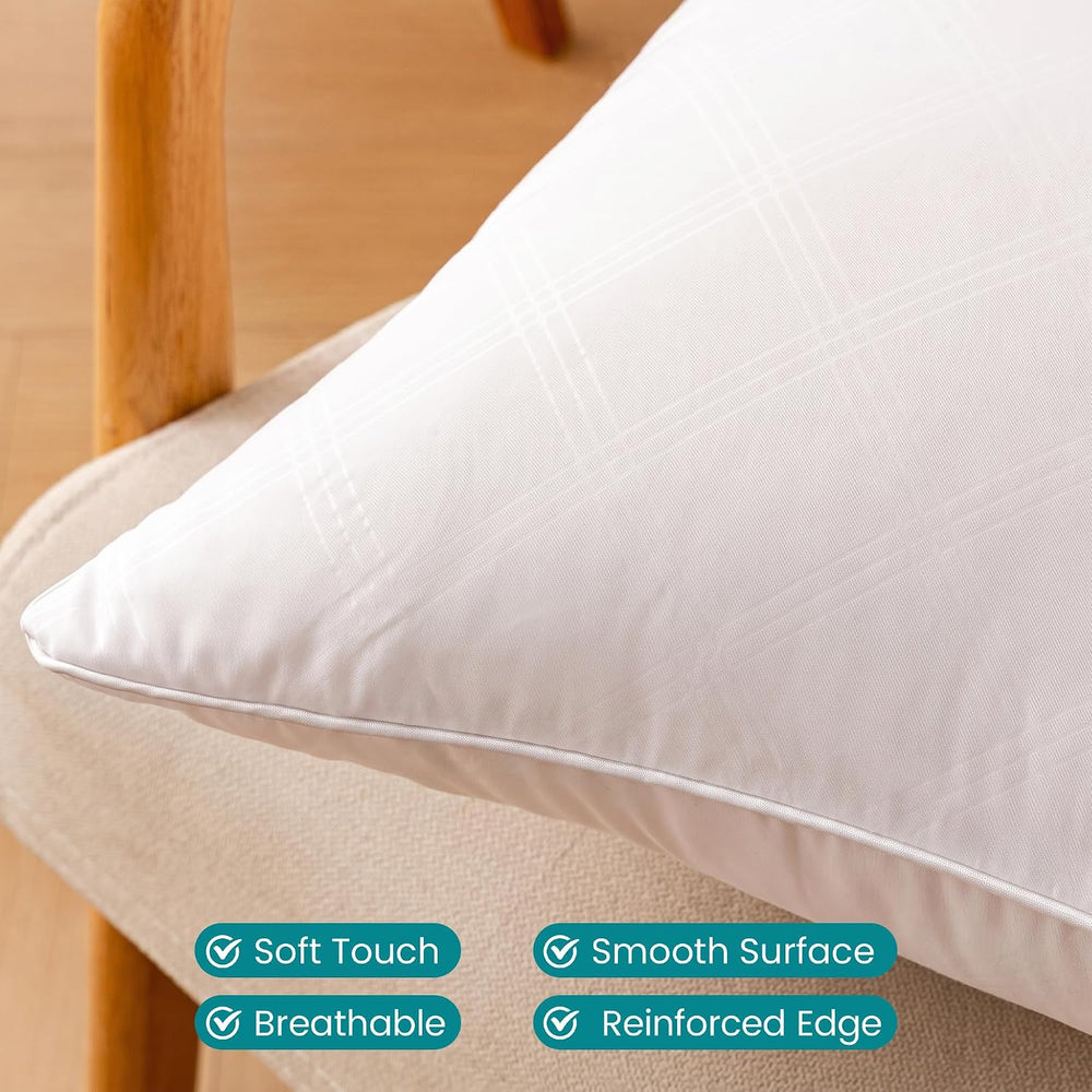 Oubonun 22x22 Throw Pillow Inserts Set of 2, Soft Decorative Couch Cushion