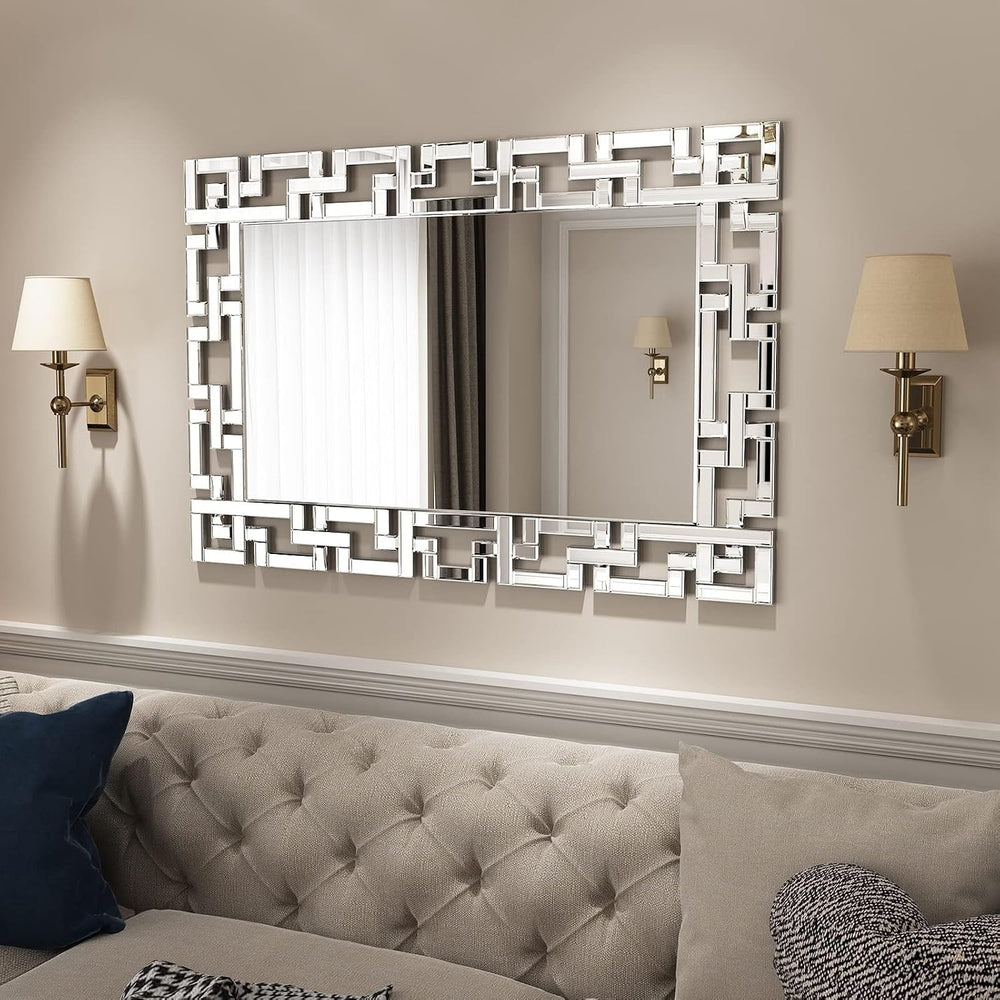 KOHROS 28"x 40" Large Rectangle Wall Mirror for Living Room Decor, ...