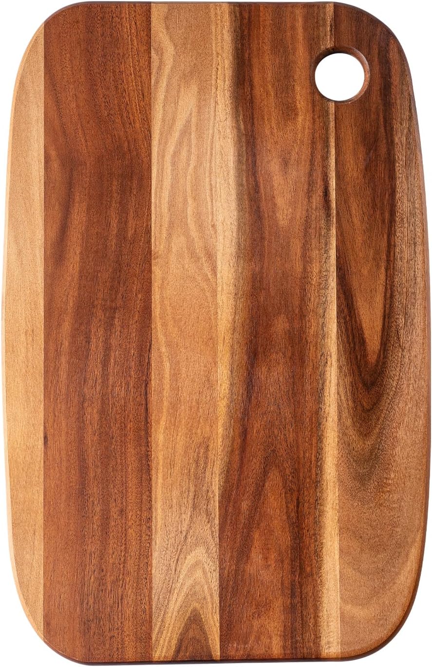 Acacia Wooden Cutting Board,JAMES.F Large Wood Cutting Boards for Kitchen, Bi...
