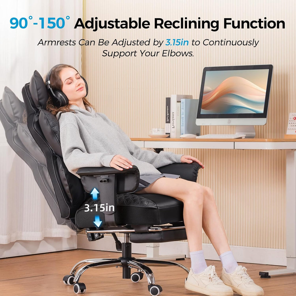 COMHOMA Big and Tall Office Chair Heavy Duty Wide Ergonomic Gaming Chair with...