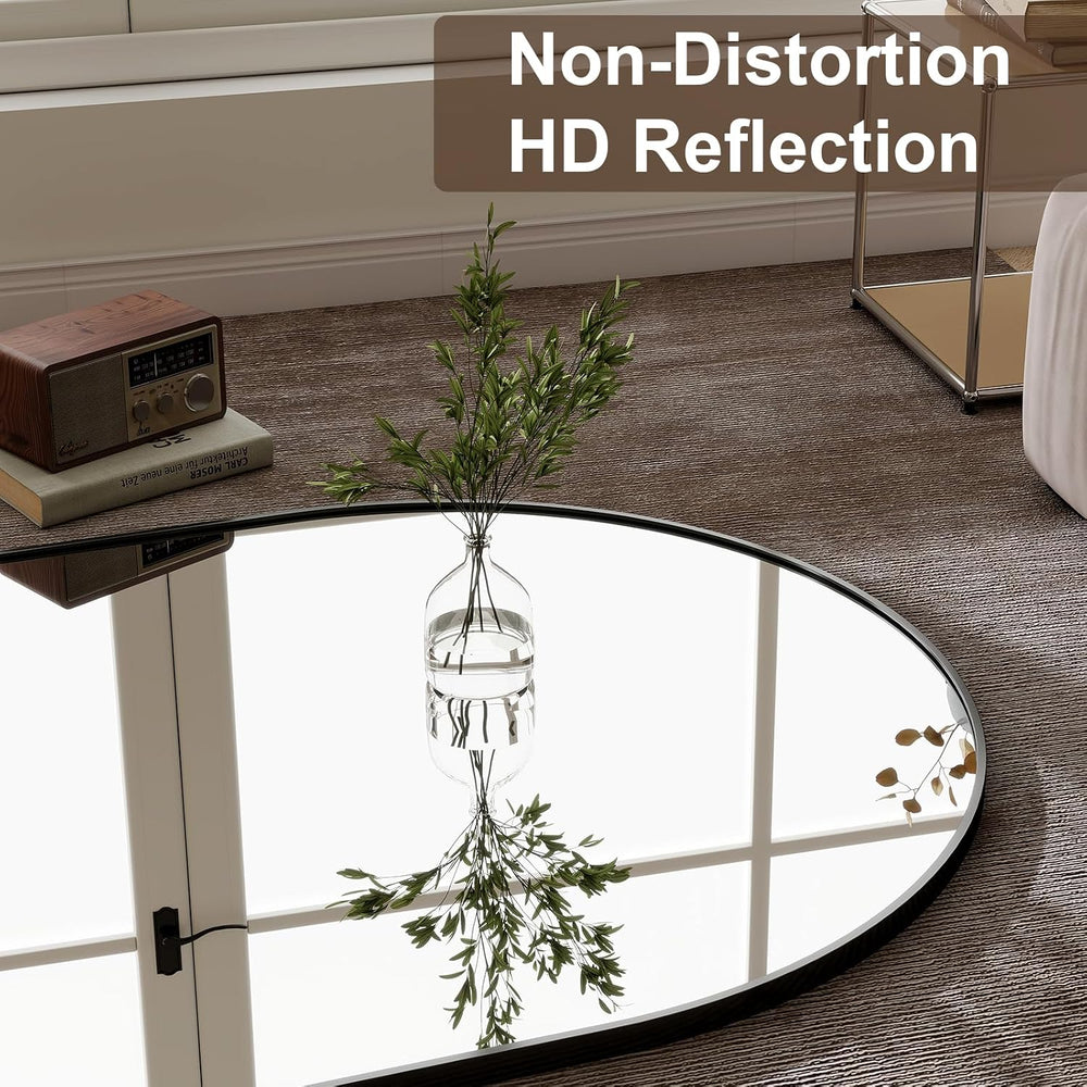 GLSLAND 76"x34" Arched Full Length Mirror Large Full Body Mirrors, ...