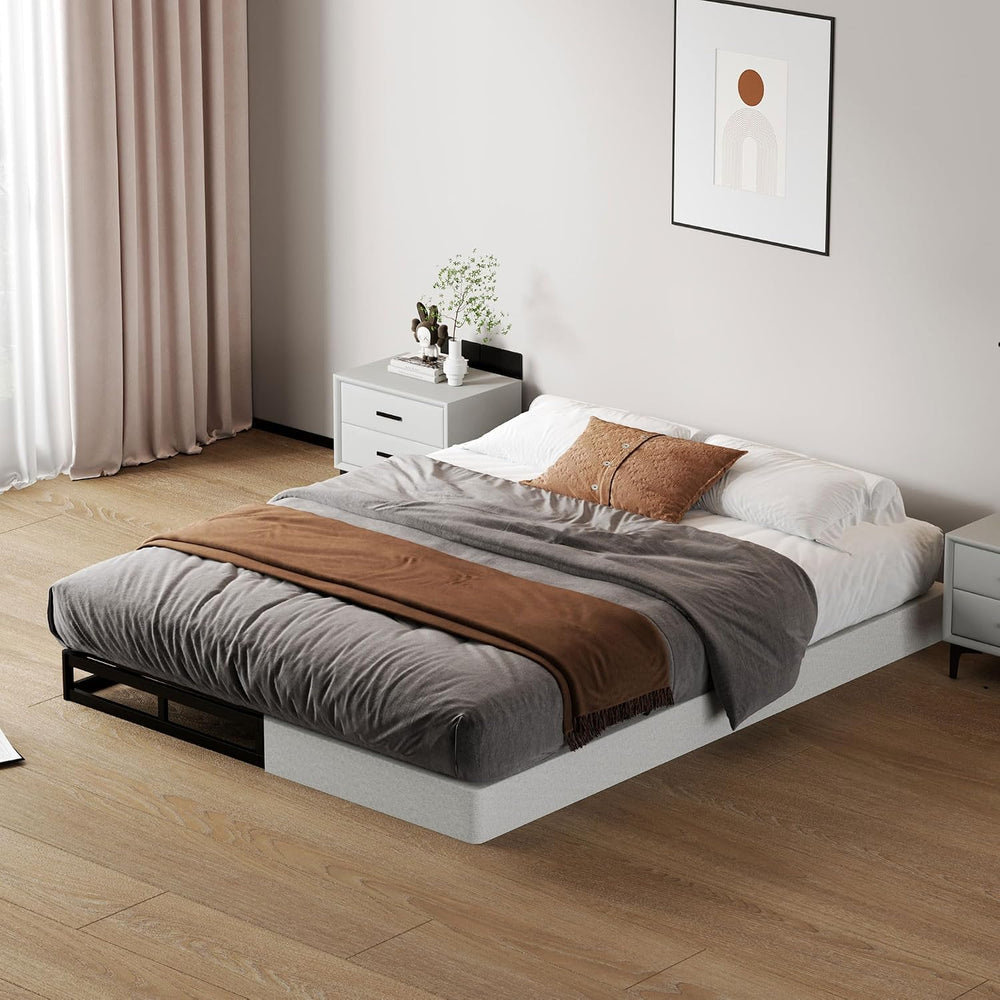 SHOANED King Size Box Springs - 5 Inch Low Profile Mattress Foundation No Noi...