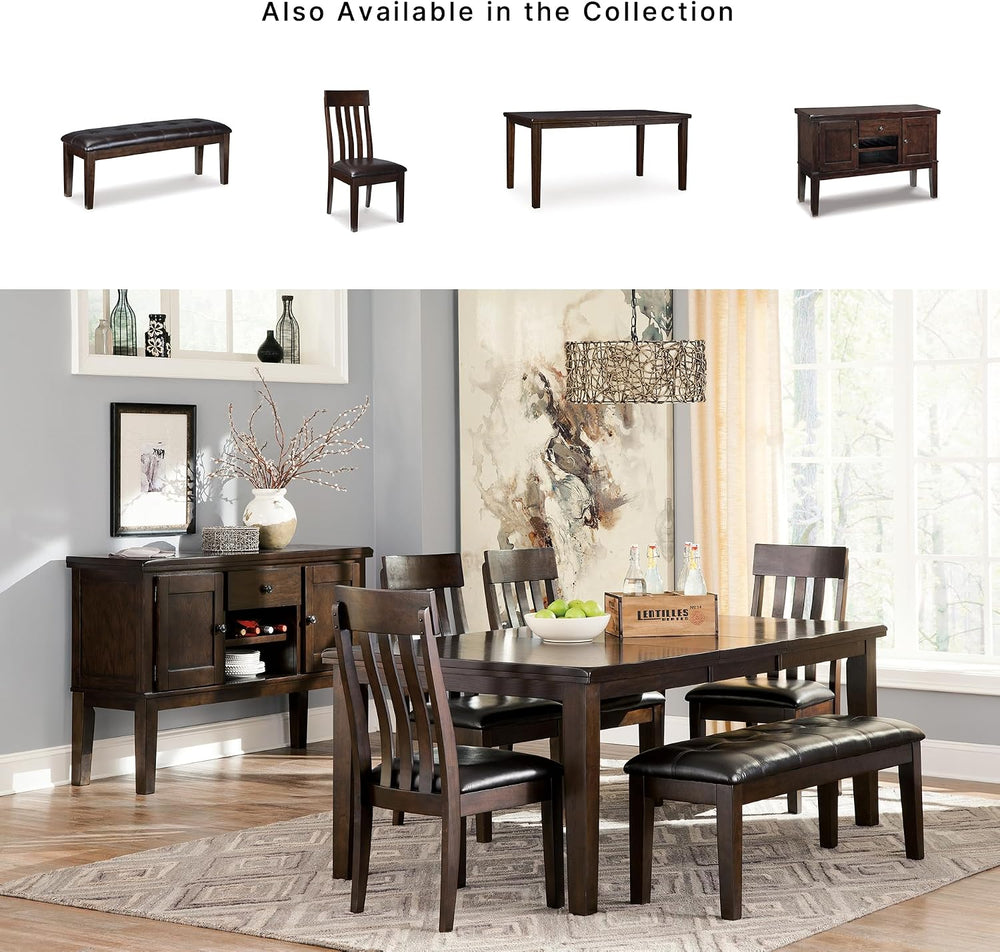 Signature Design by Ashley Haddigan 1-Piece Dining Bench, Faux Leather