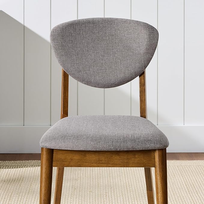 Best Choice Products Dining Chairs Set of 2, Mid-Century Modern Upholstered W...