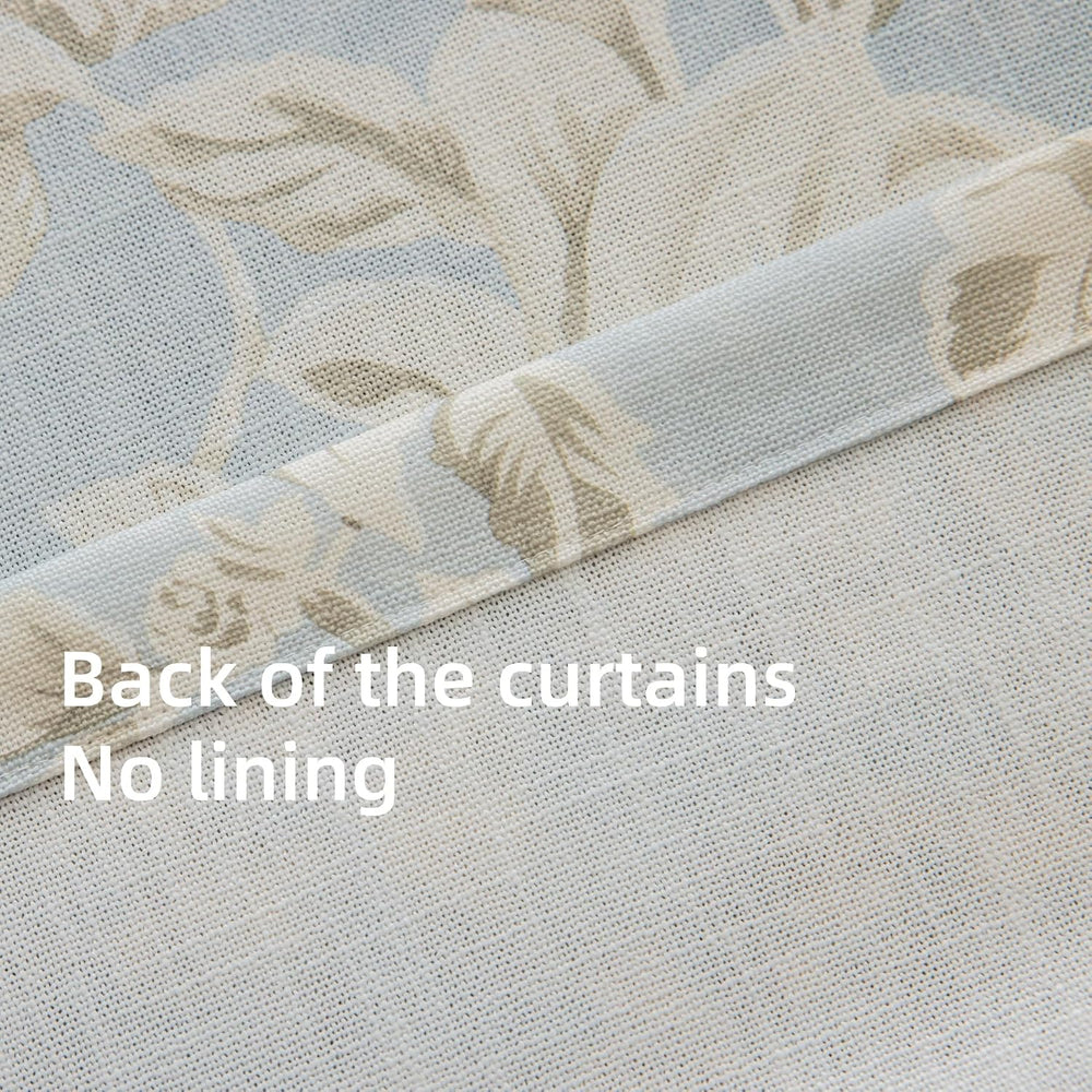 VisionaryHomeDesign Pinch Pleat Floral Linen Curtains, Memory Trained, Flower...